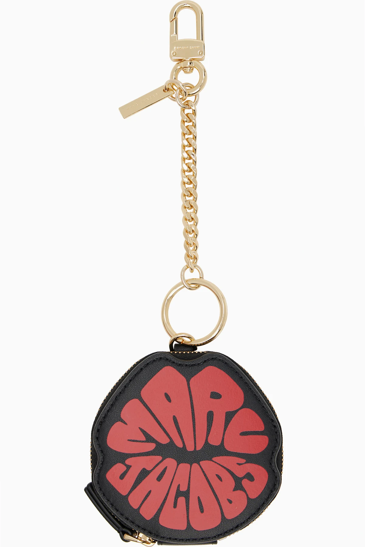 Black 'The Lips Pouch' Bag Charm Pouch