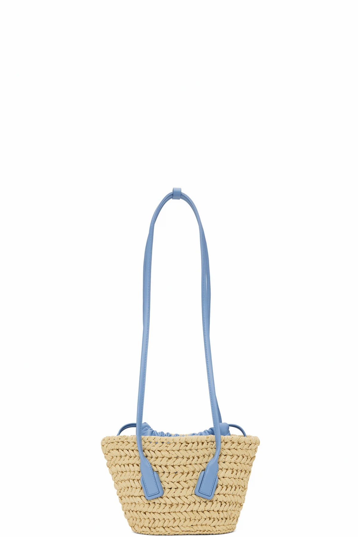 Beige & Blue Small Arco Tote