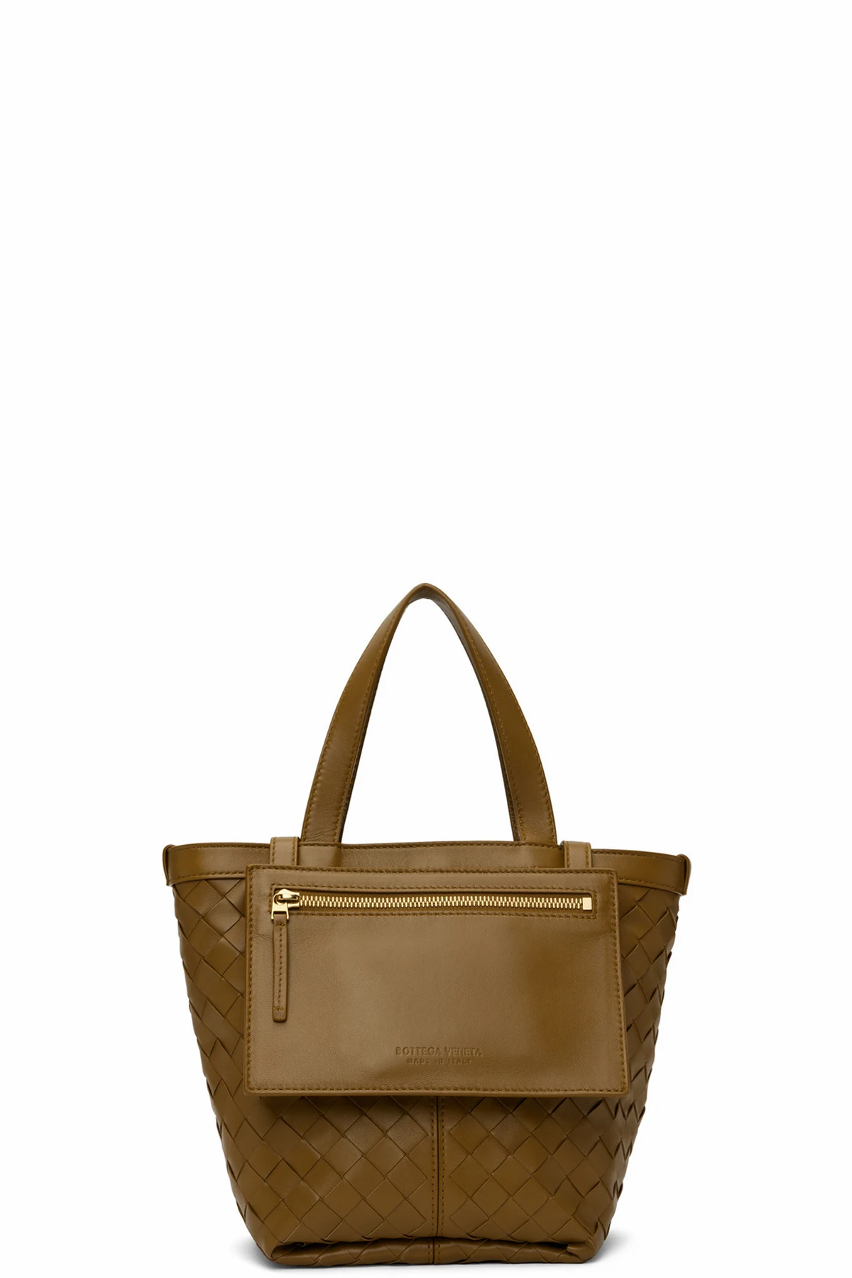 Brown Small Flip Flap Tote
