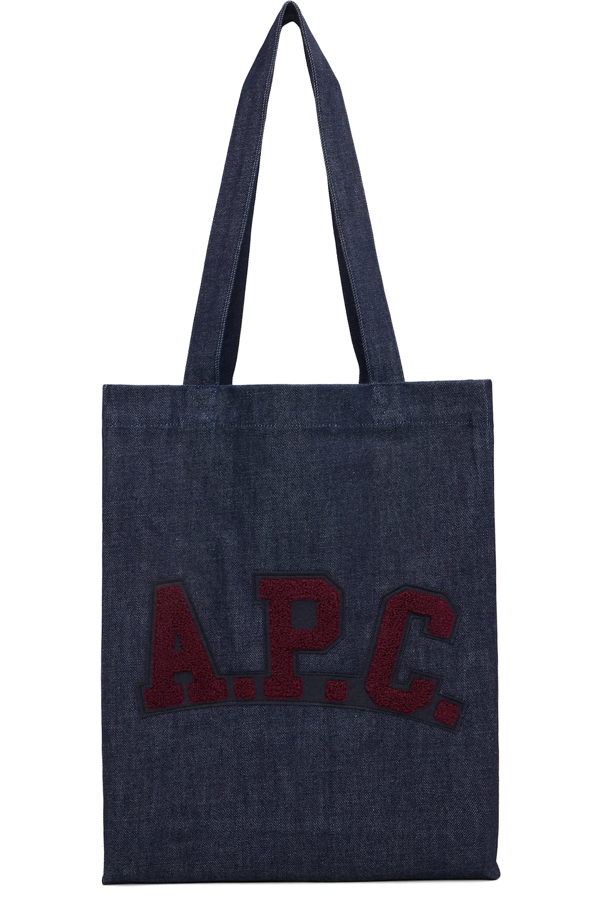 Navy Logo Patch Tote