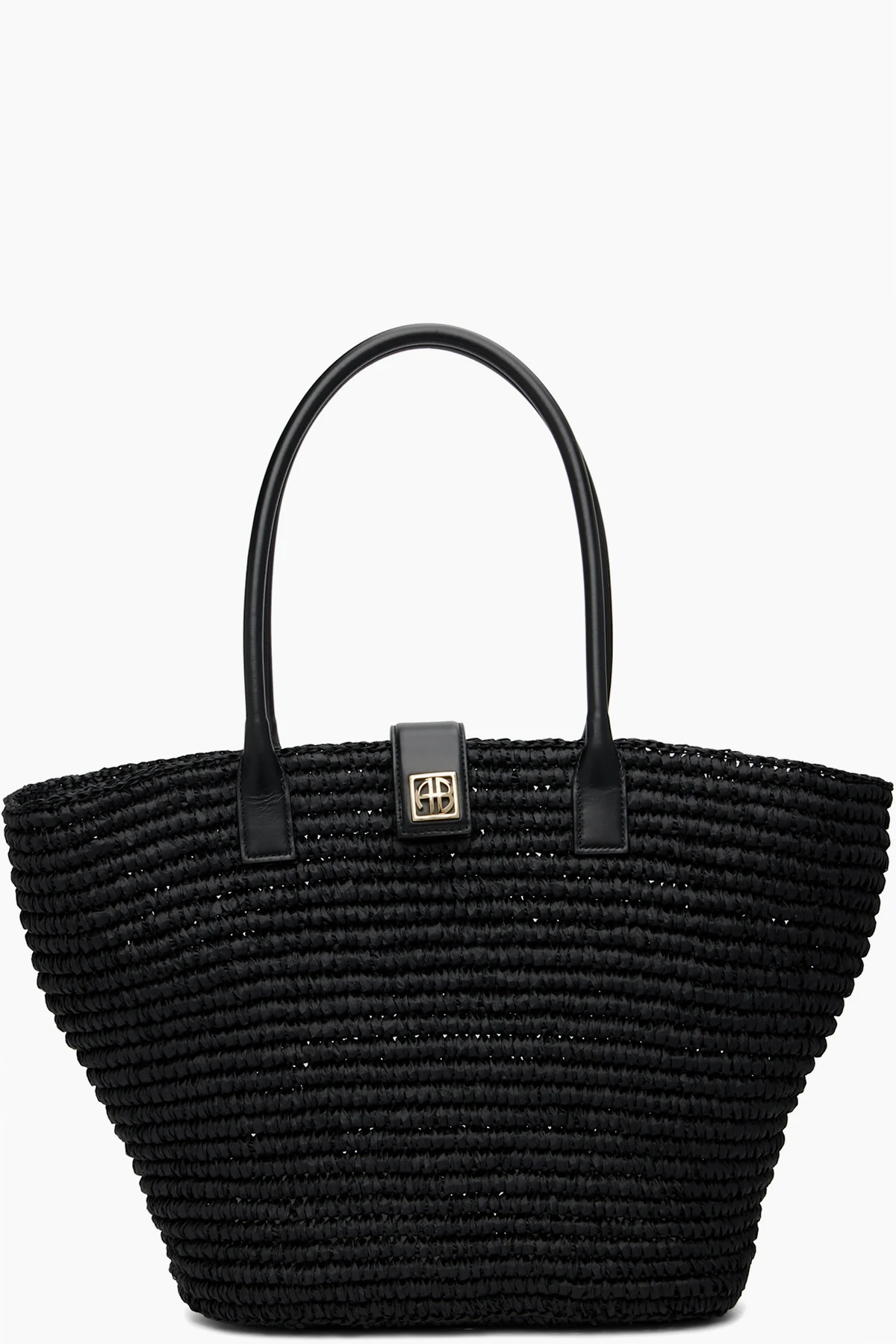 Black Lou Monogram Tote