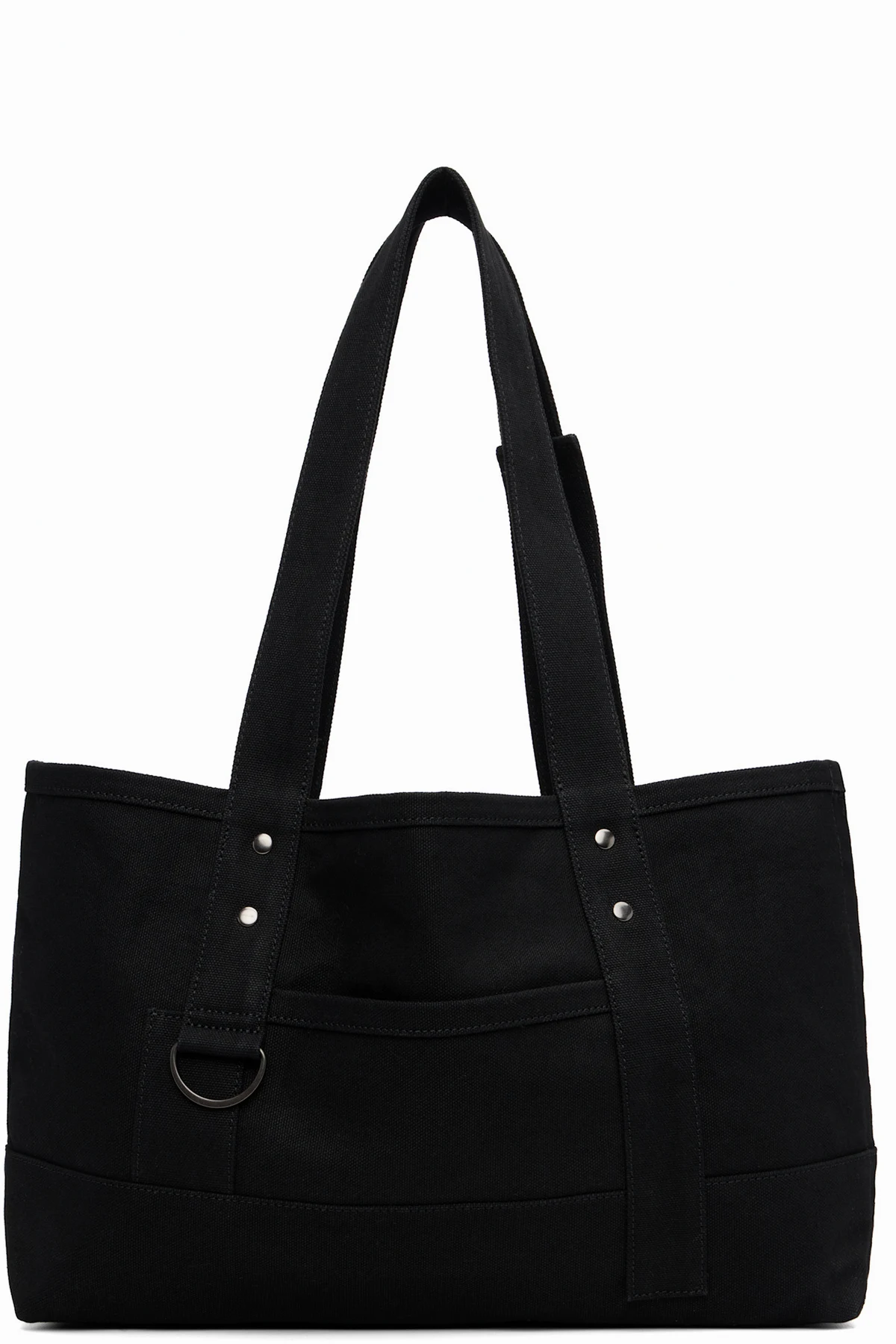 Black Big Washer Canvas Tote