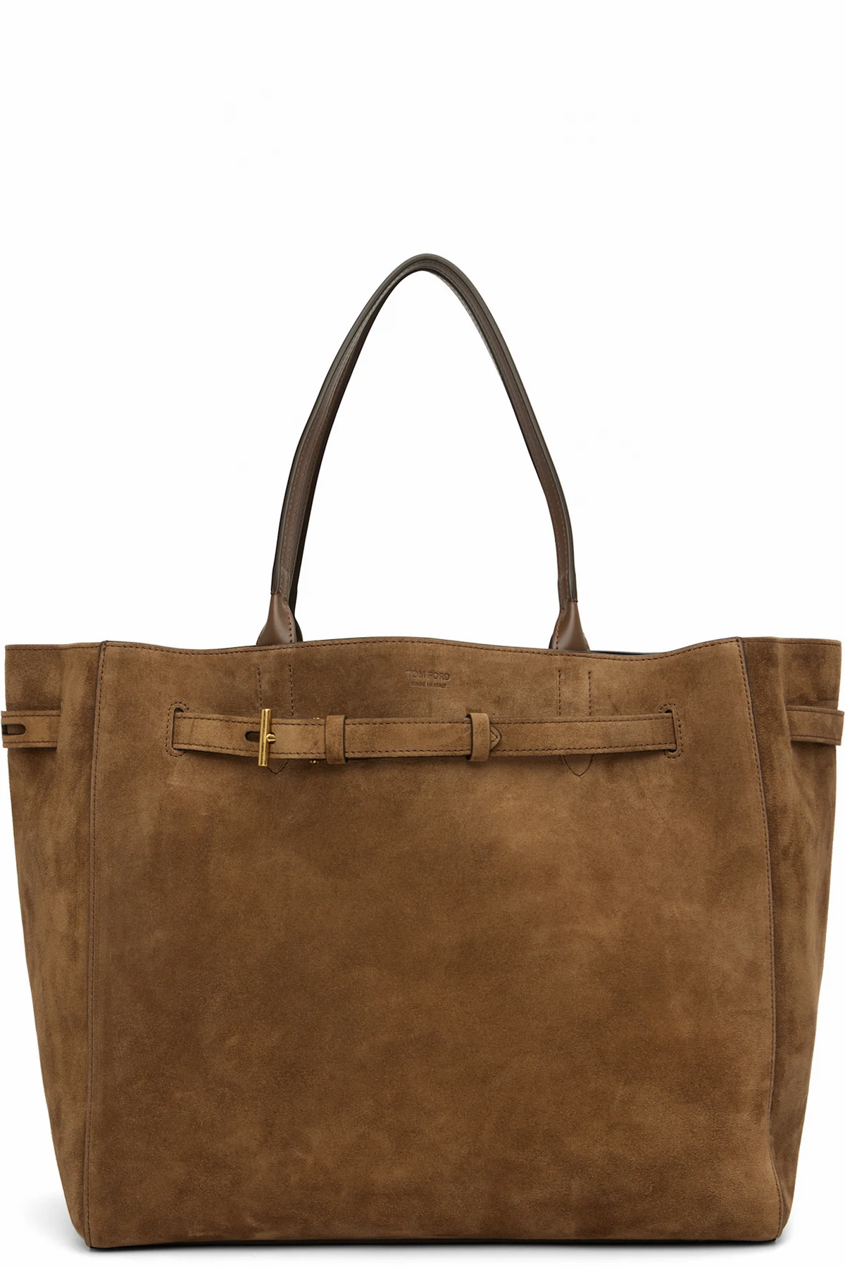 Brown Suede Audrey Large Tote
