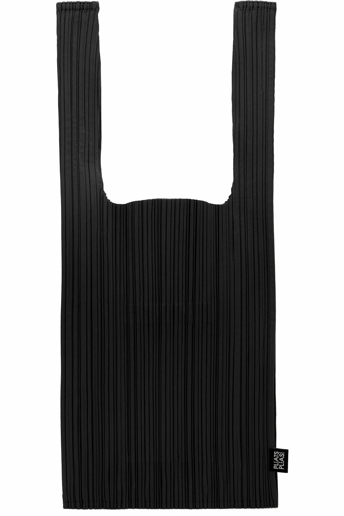 Black June Pleats Shopping Tote