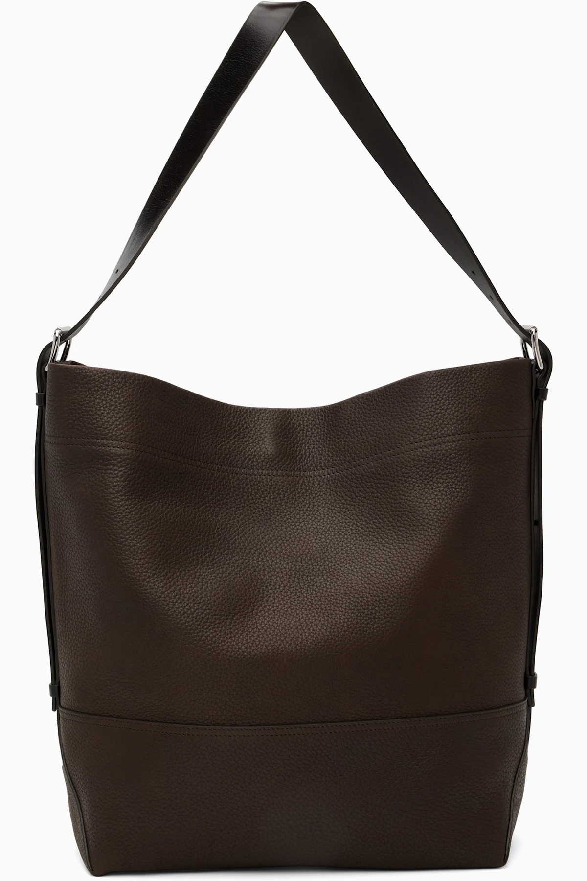 Brown Belted Tote