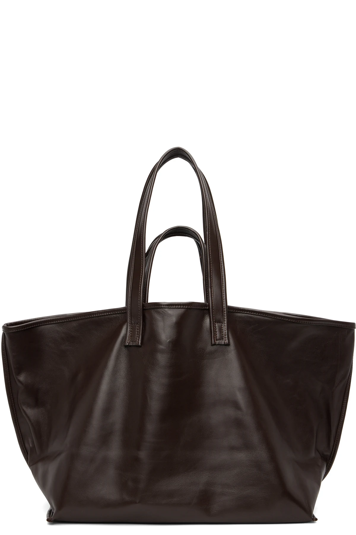 Brown Lamb Leather Tote