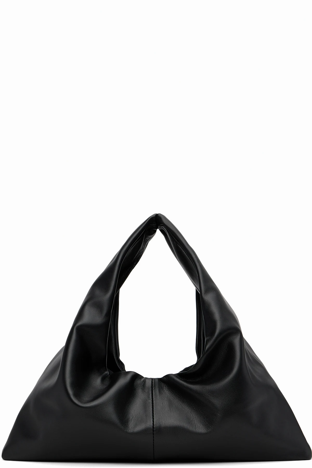 Black Anchor Small Lamb Leather Tote