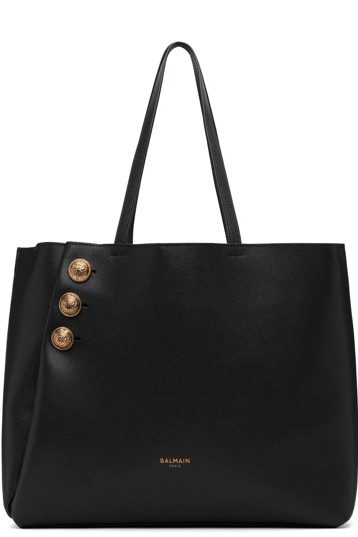 Black Emblème Shopping Tote