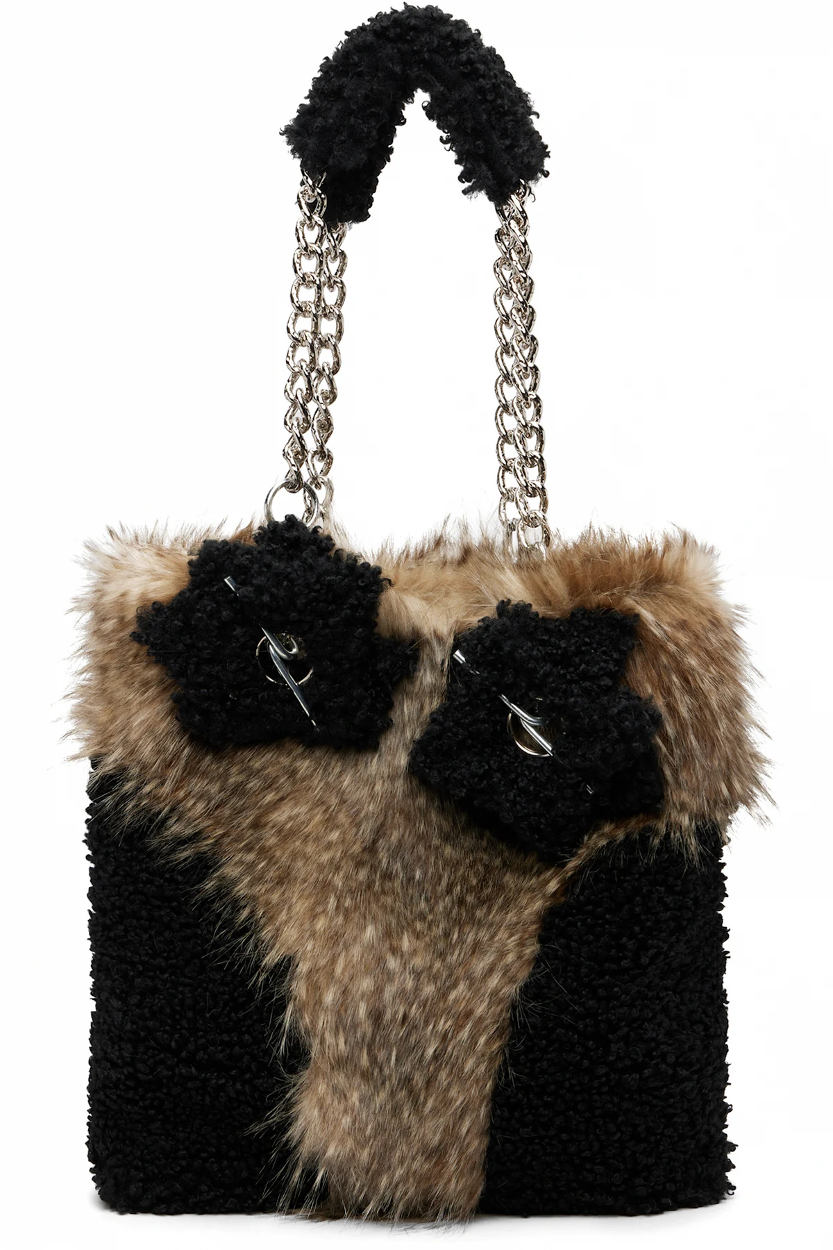 Multicolor Fleece Tote