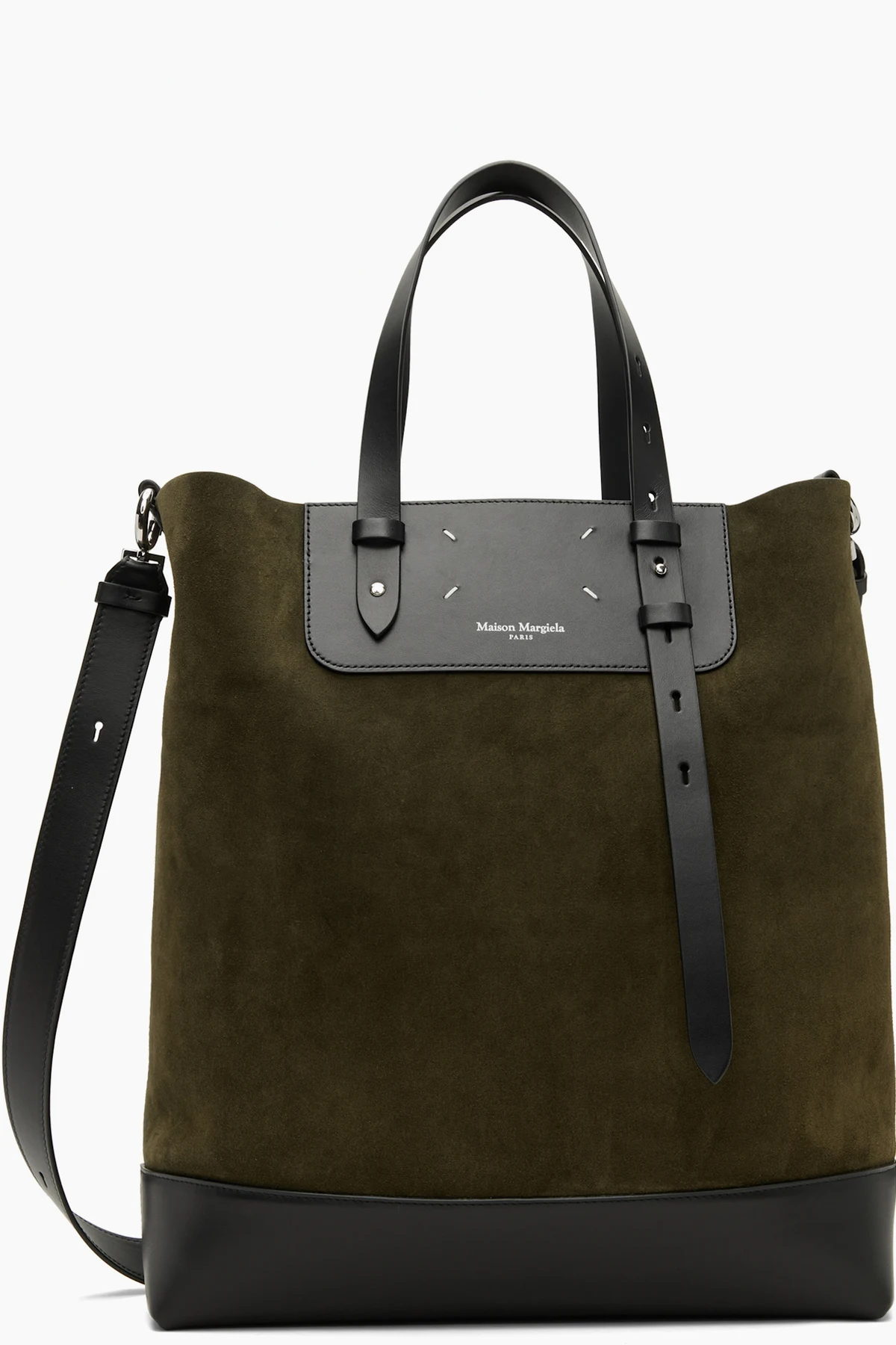 Khaki Vertical Shopping Bag