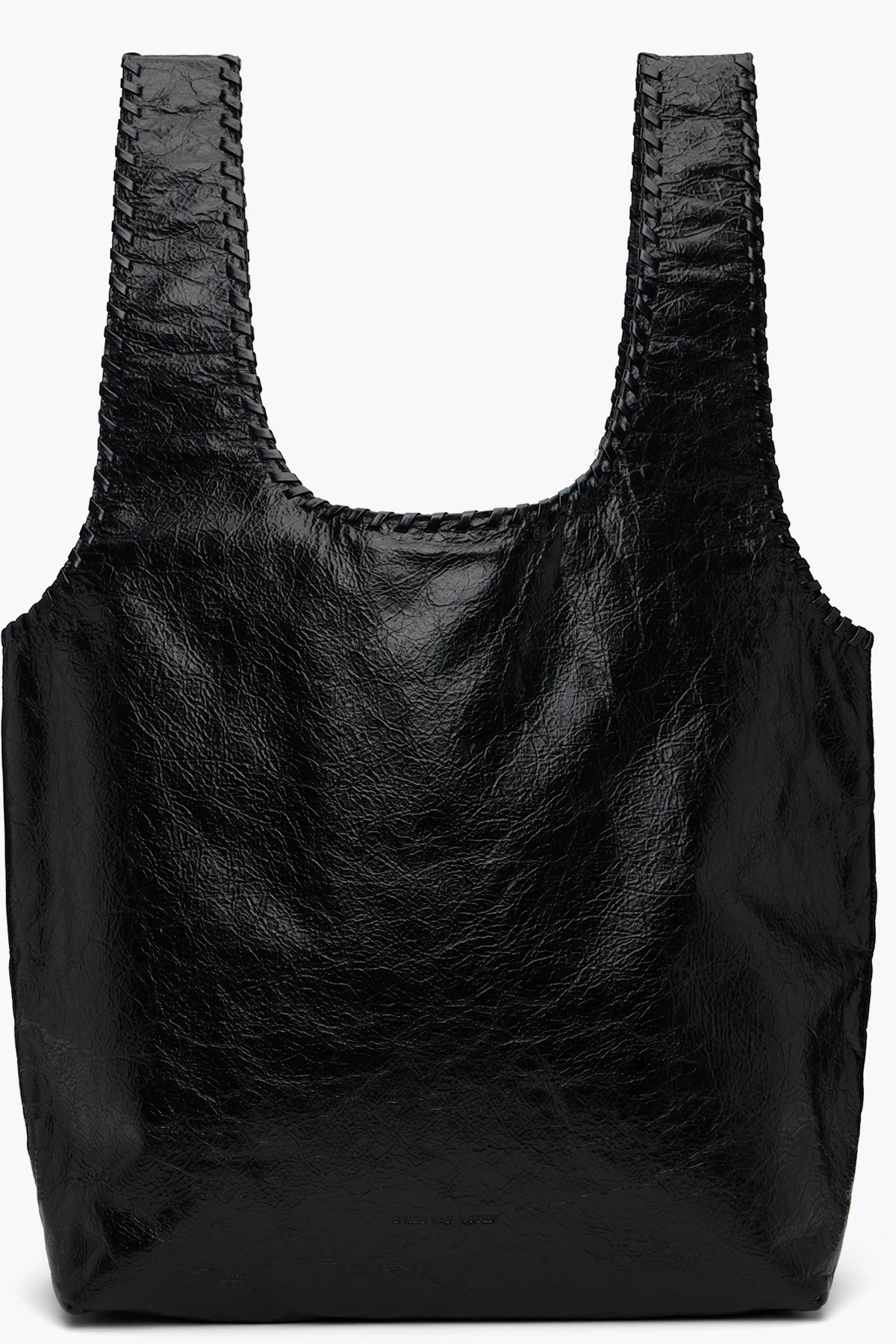 Black Large Leather Tote