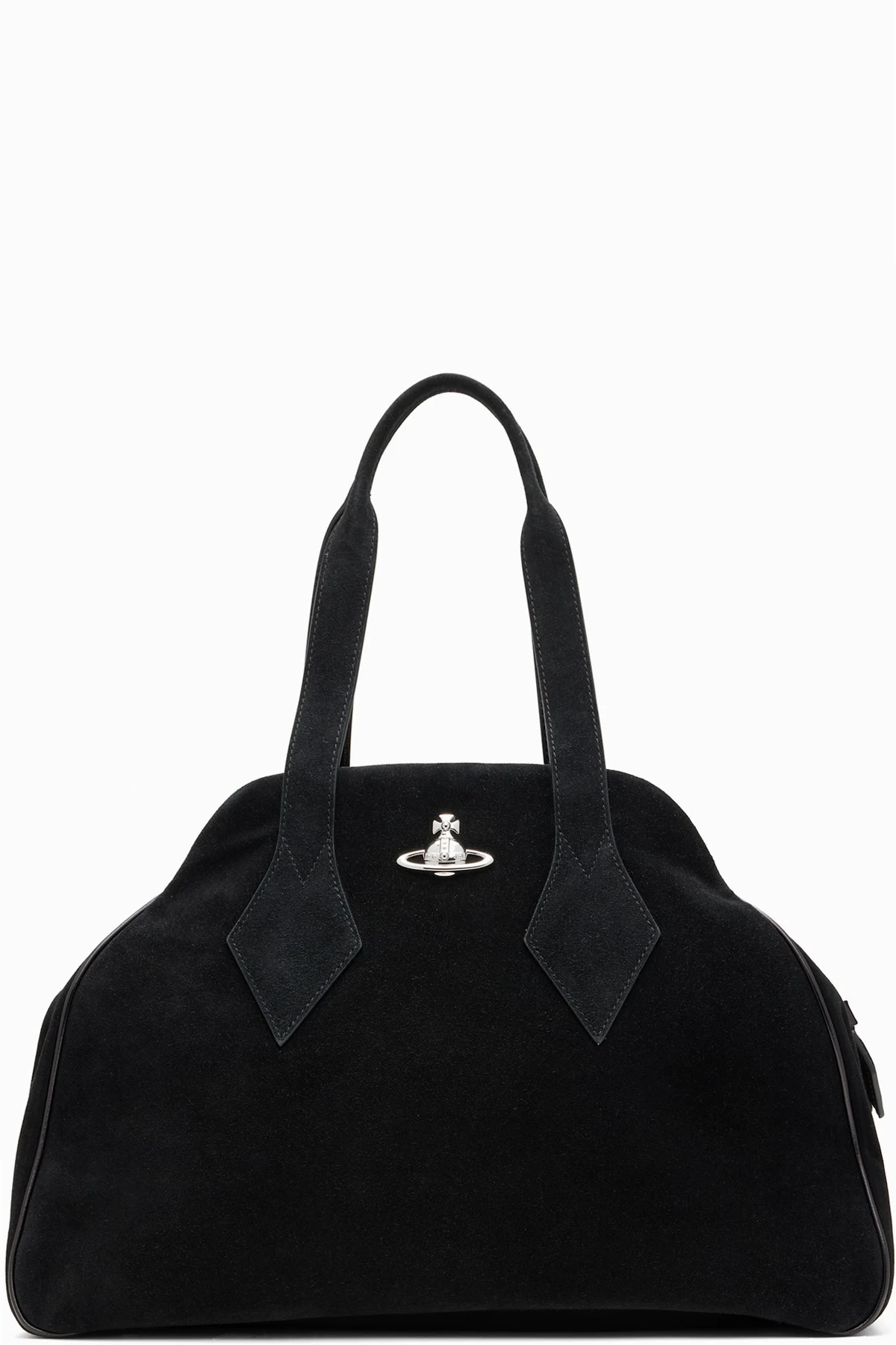 Black Suede Yasmine Large Tote