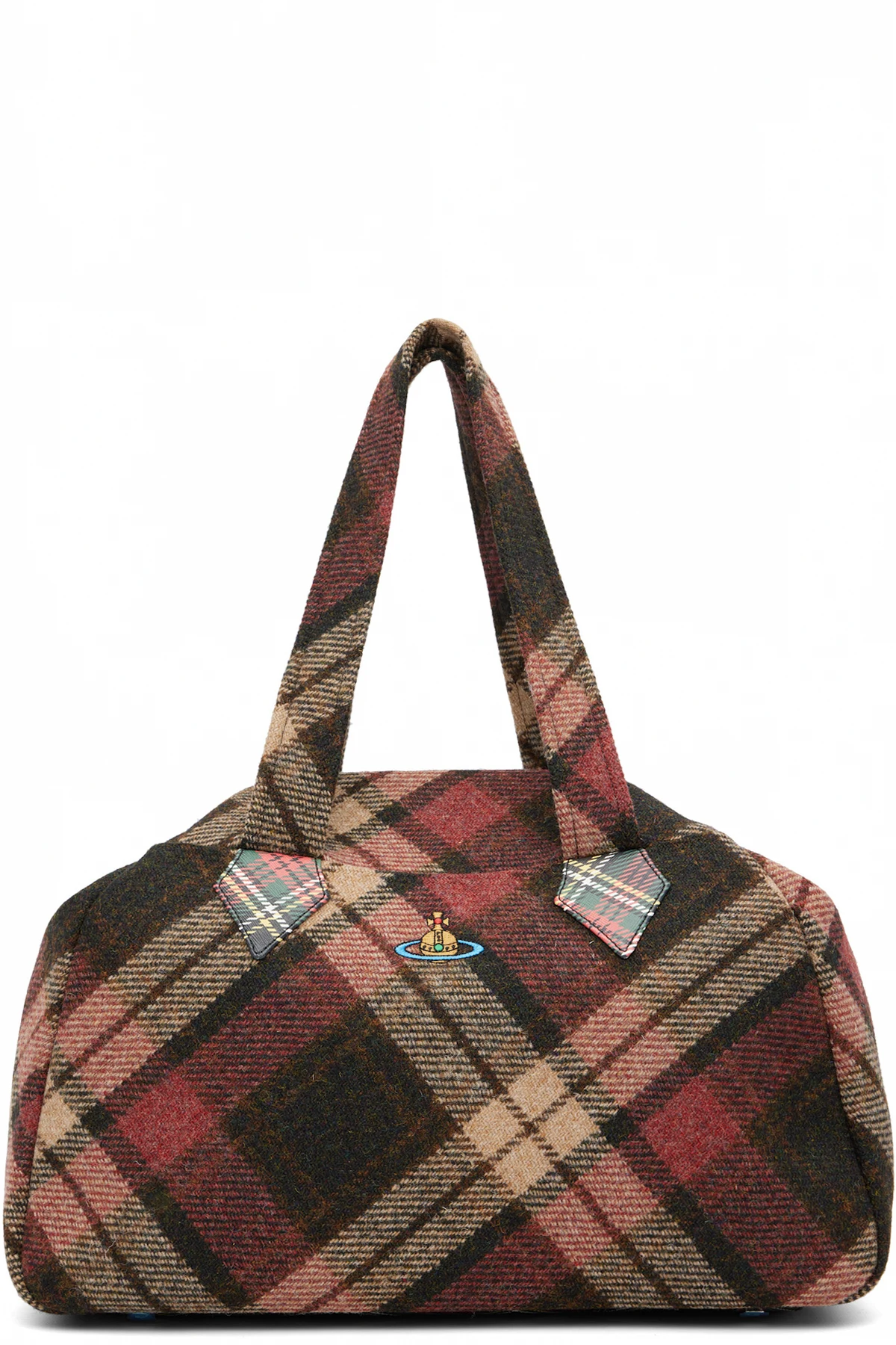 Brown & Red Archive Large Tote