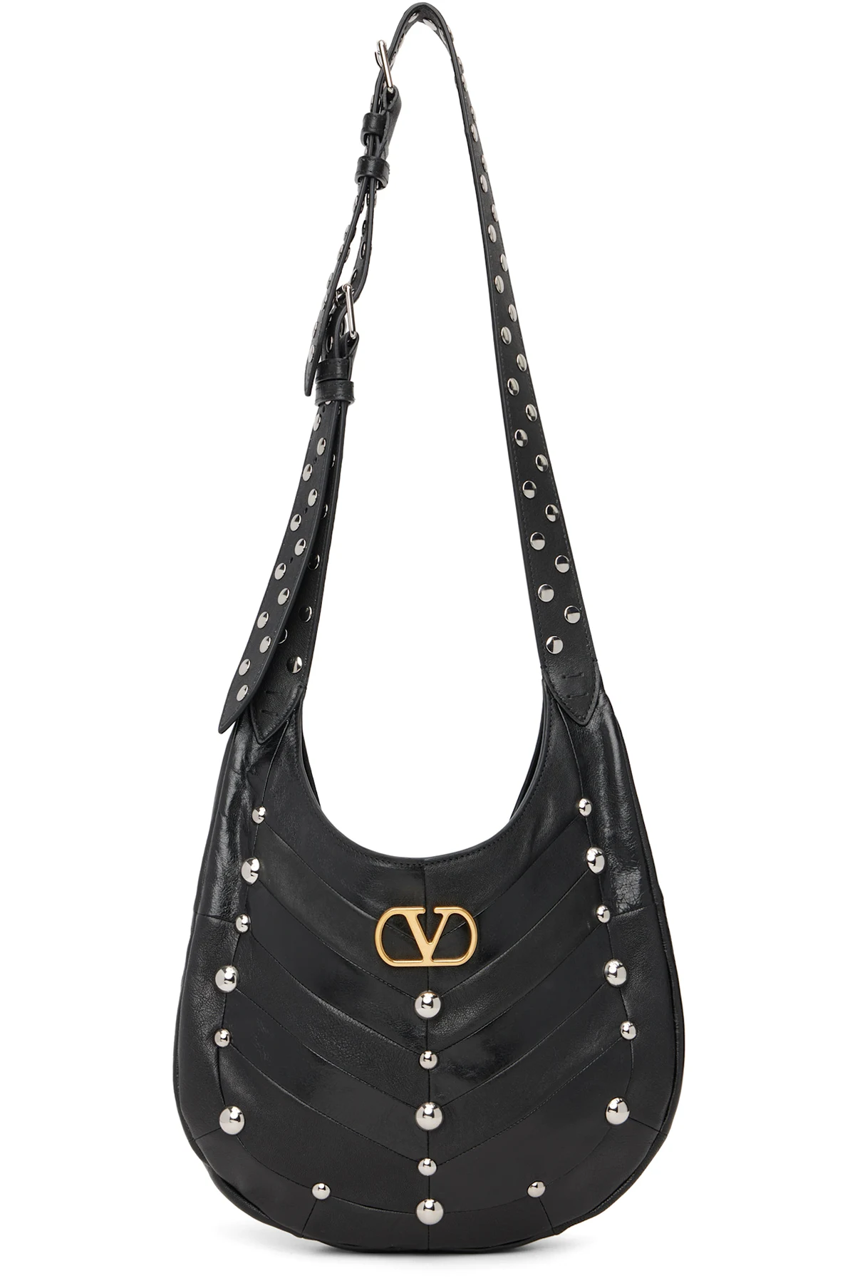Black Boho Small Nappa Leather Tote