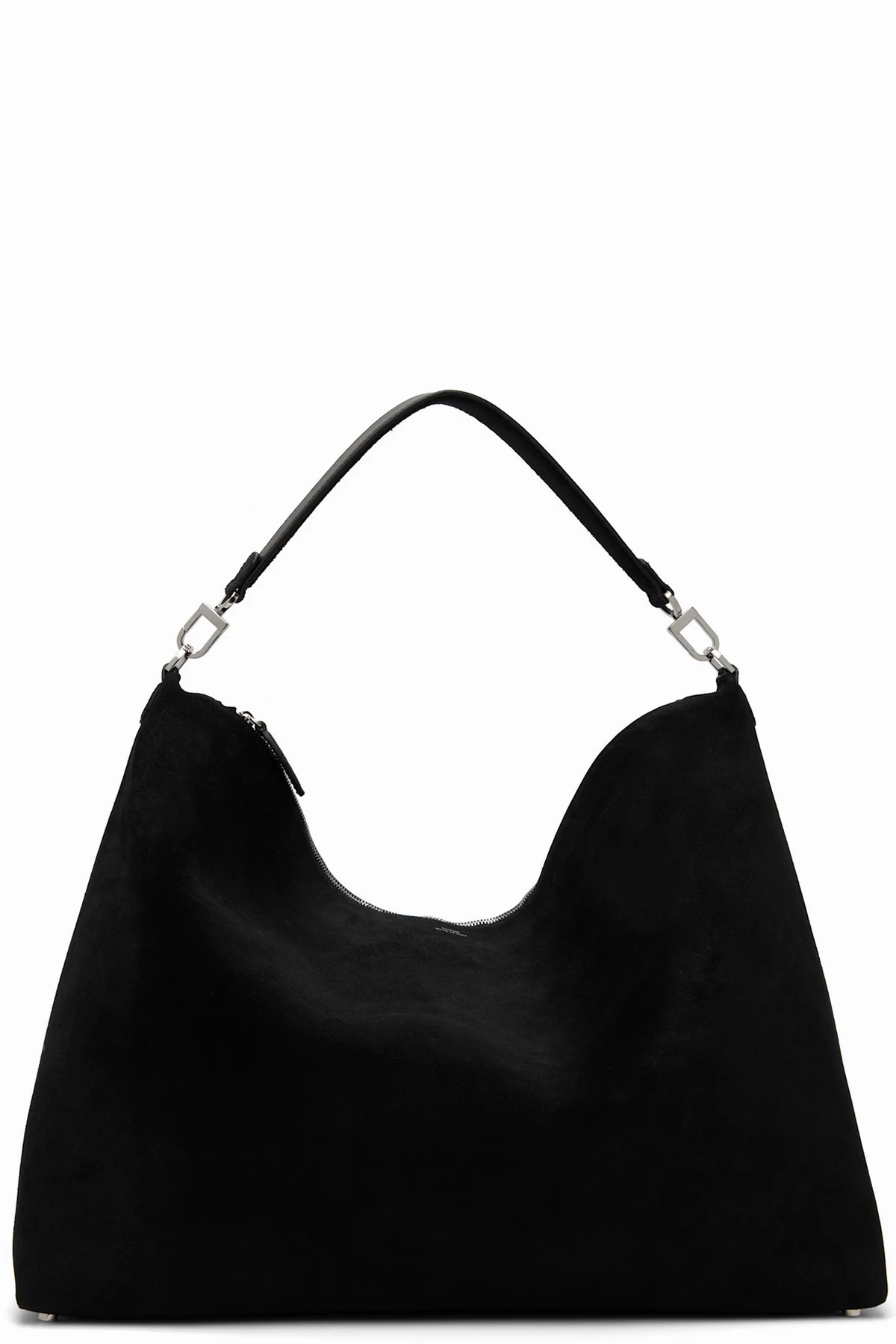 Black Bevel Suede Tote