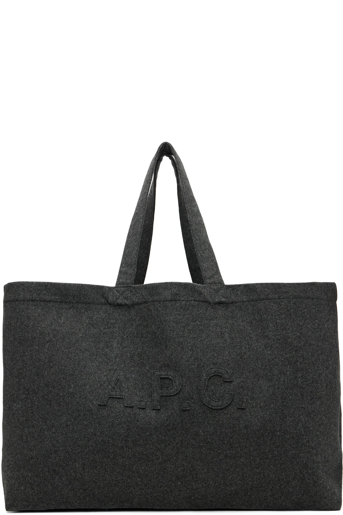 Gray Trapèze Shopping Tote
