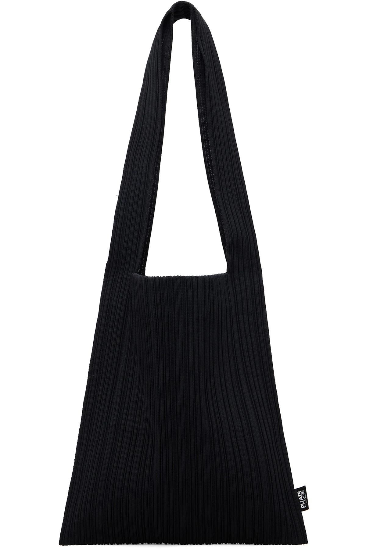 Black Crepe Knit Tote