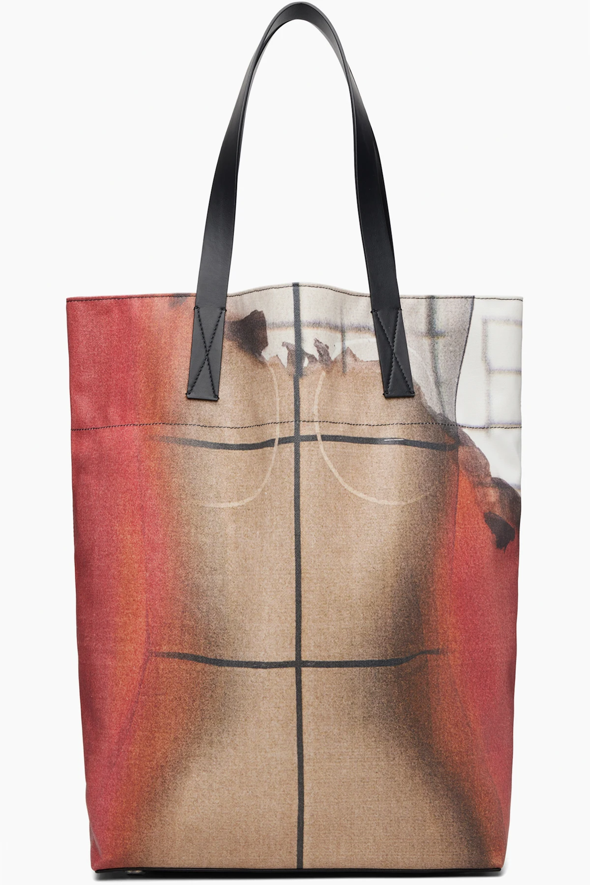Multicolor Coated Canvas Printed Fire Tote