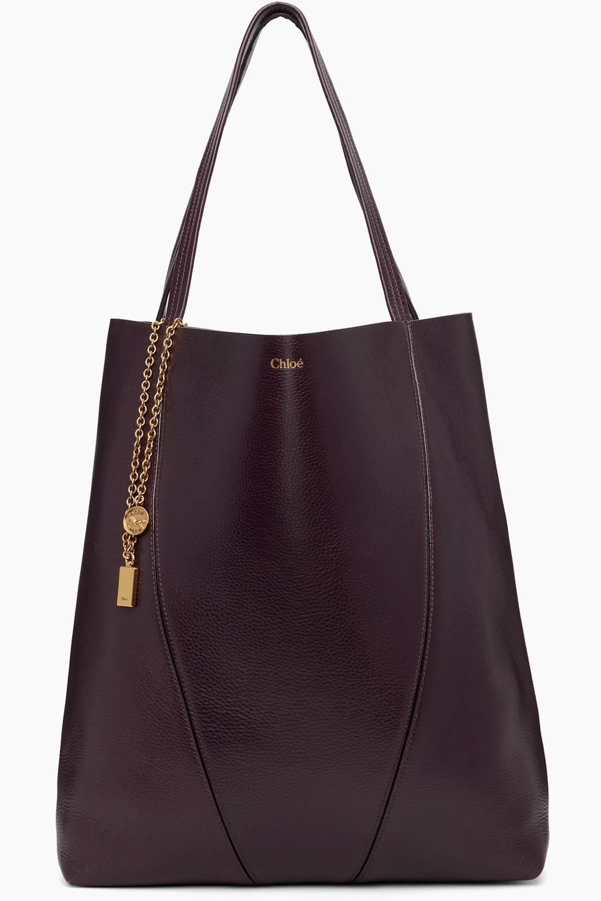 Brown Large 'Chloé' Spin Tote