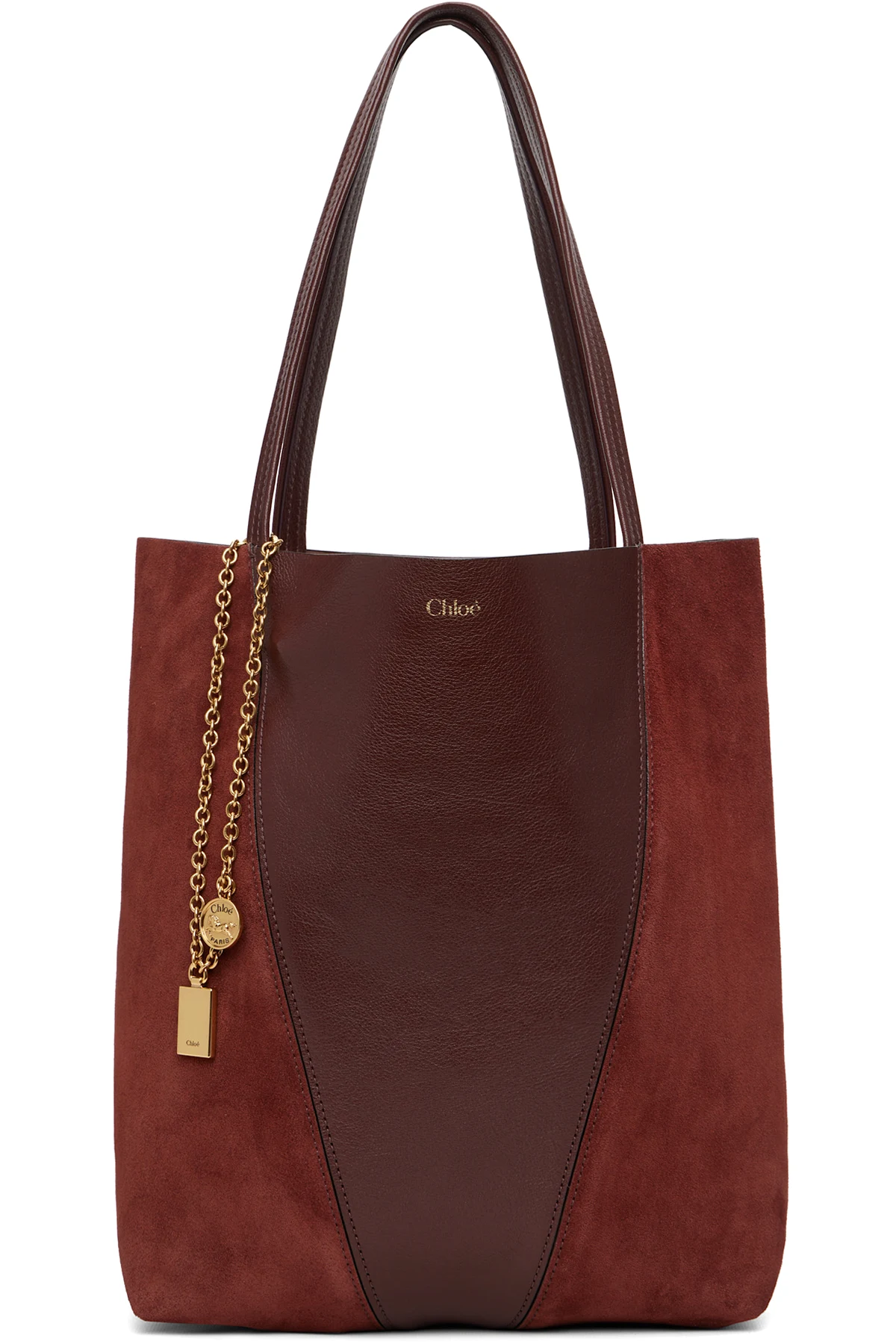 Brown 'Chloé' Spin Tote
