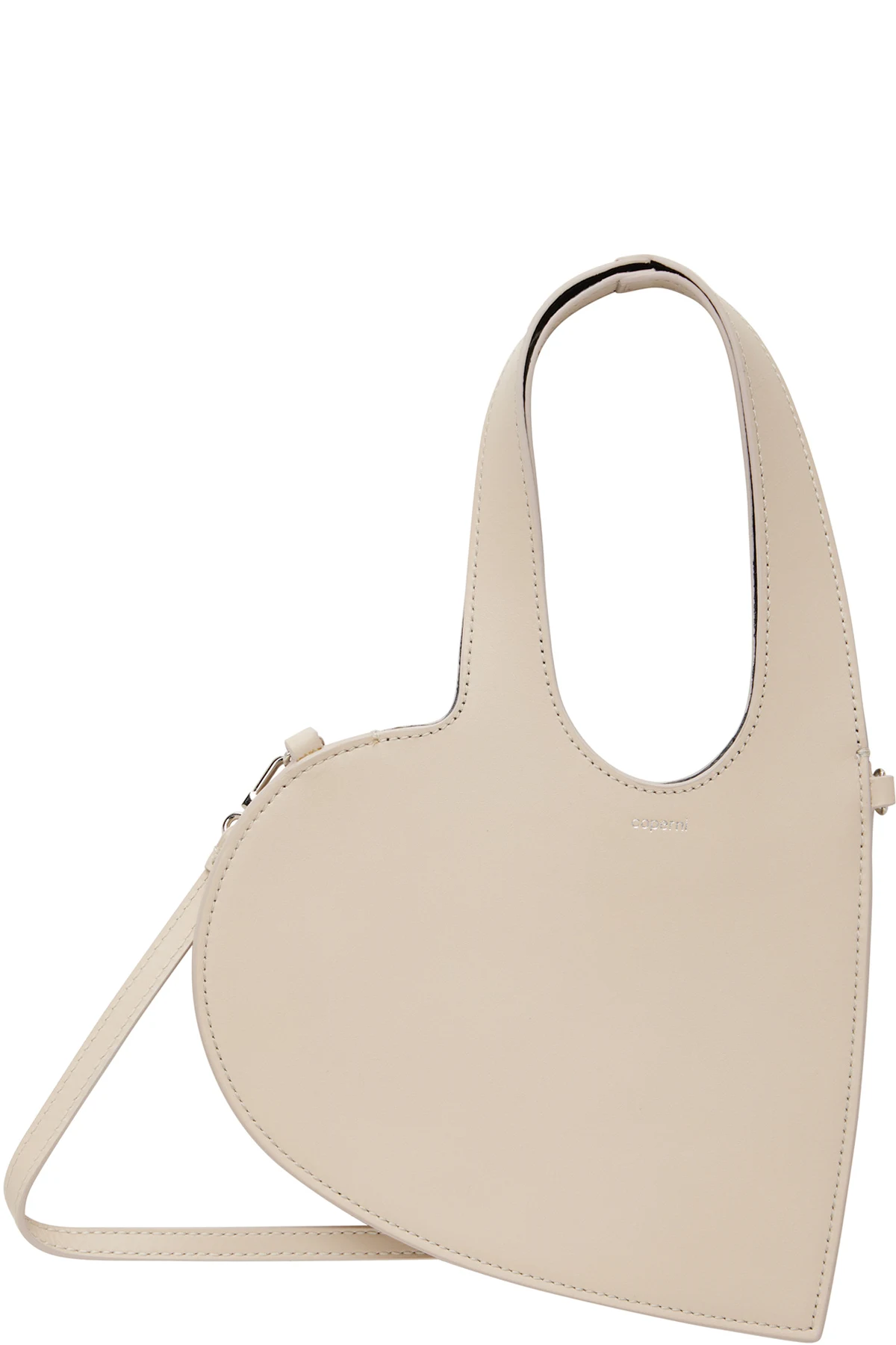 Beige Mini Heart Tote