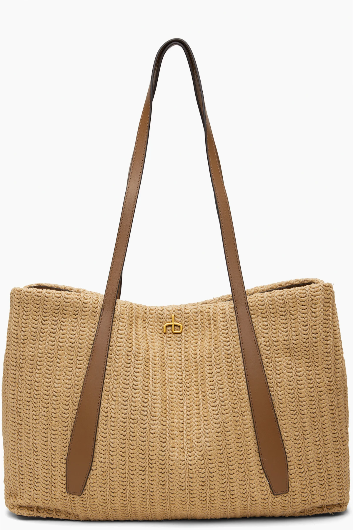 Beige Chelsea Straw Tote
