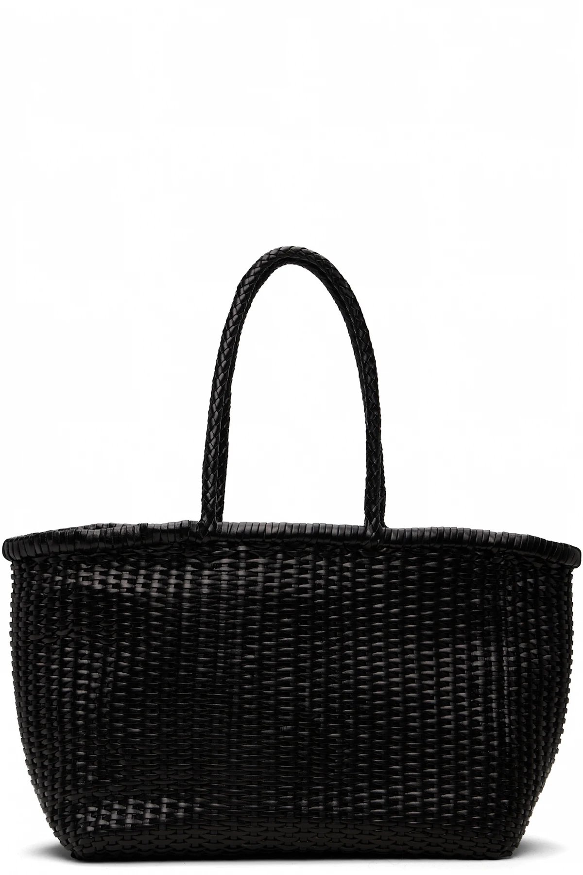 Black B Weave Big Tote