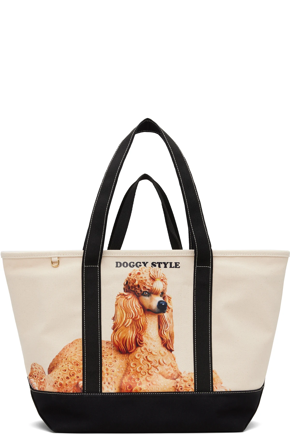 Beige & Black Jeff Koons Edition Large N/S Tote