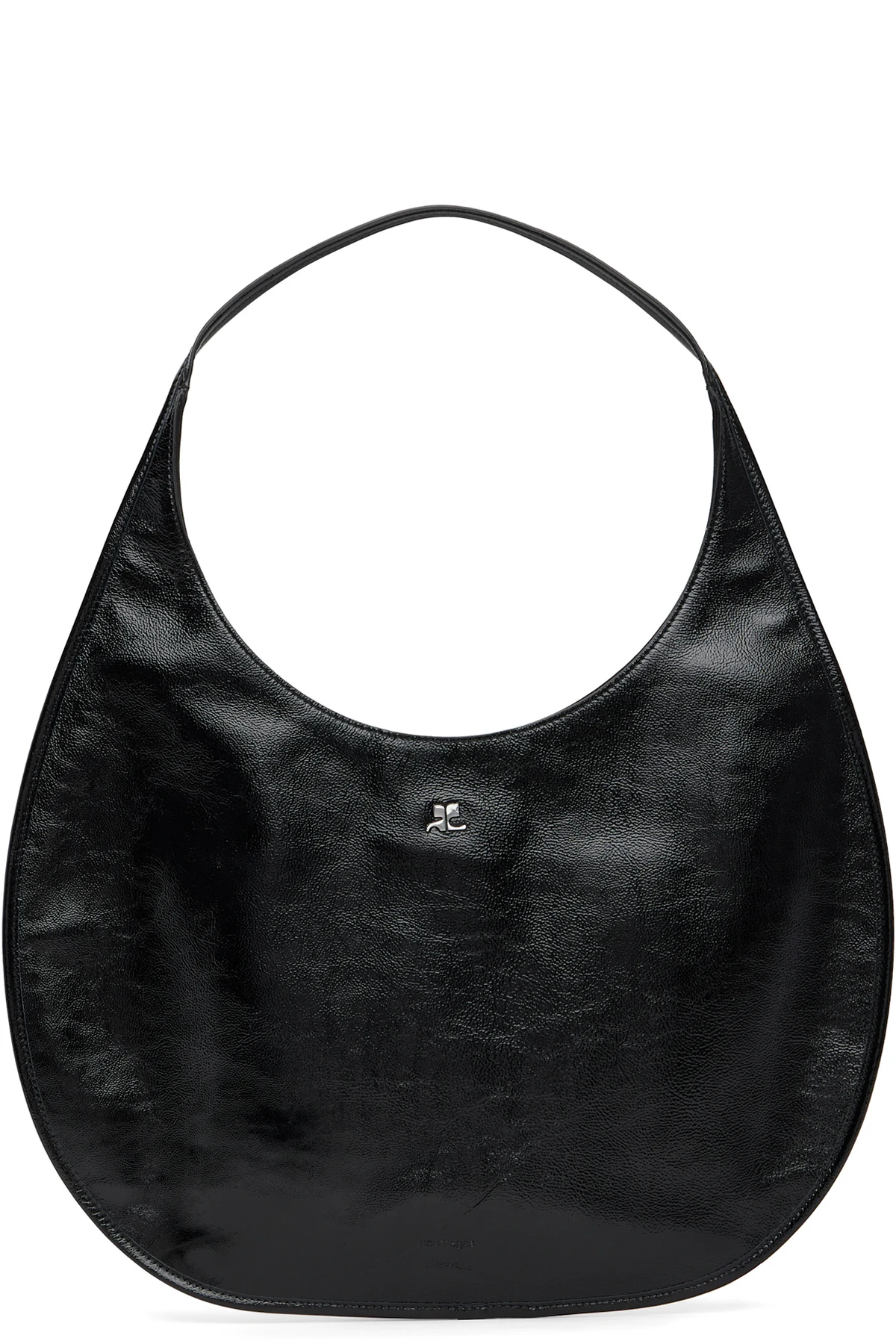 Black Holy Naplack Leather Tote