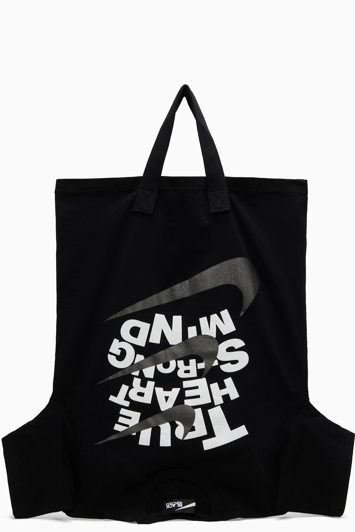 Black Nike Edition Cotton Jersey Print Tote