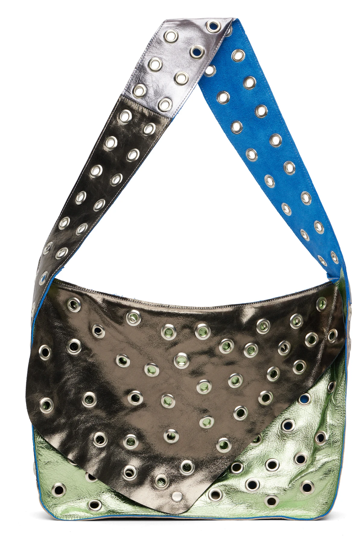 Multicolor Record Messenger Bag