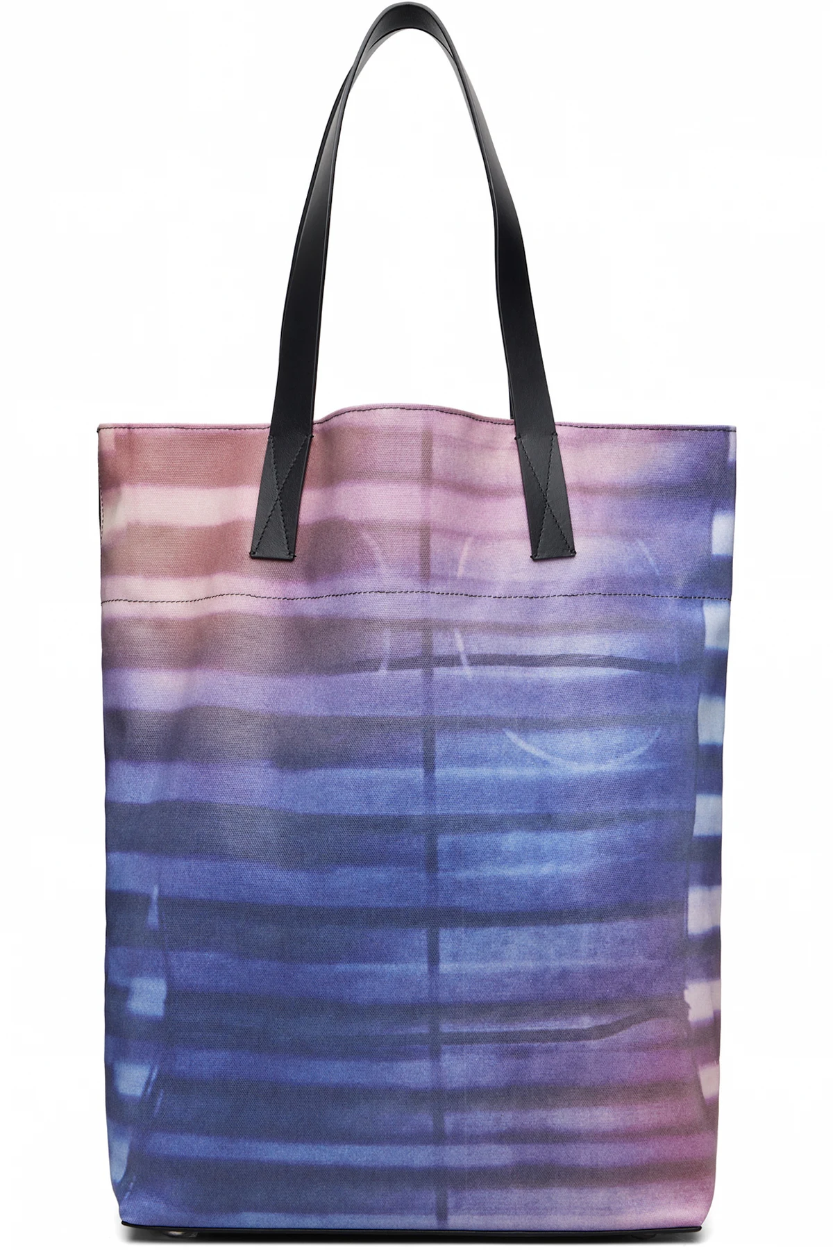 Blue Coated Canvas Printed Air Tote