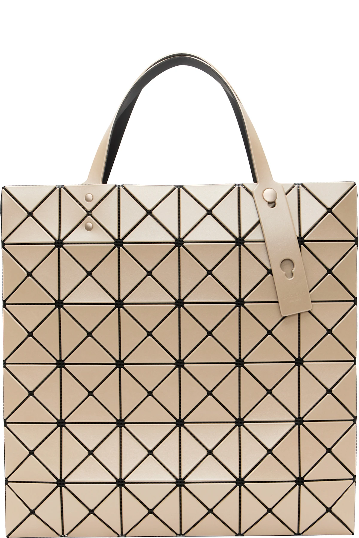 Beige Lucent Metallic Tote