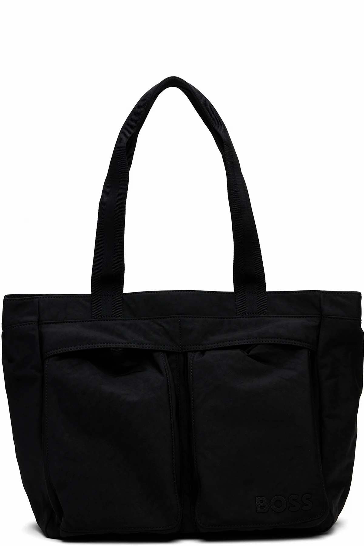 Black Bonded-Logo Tote