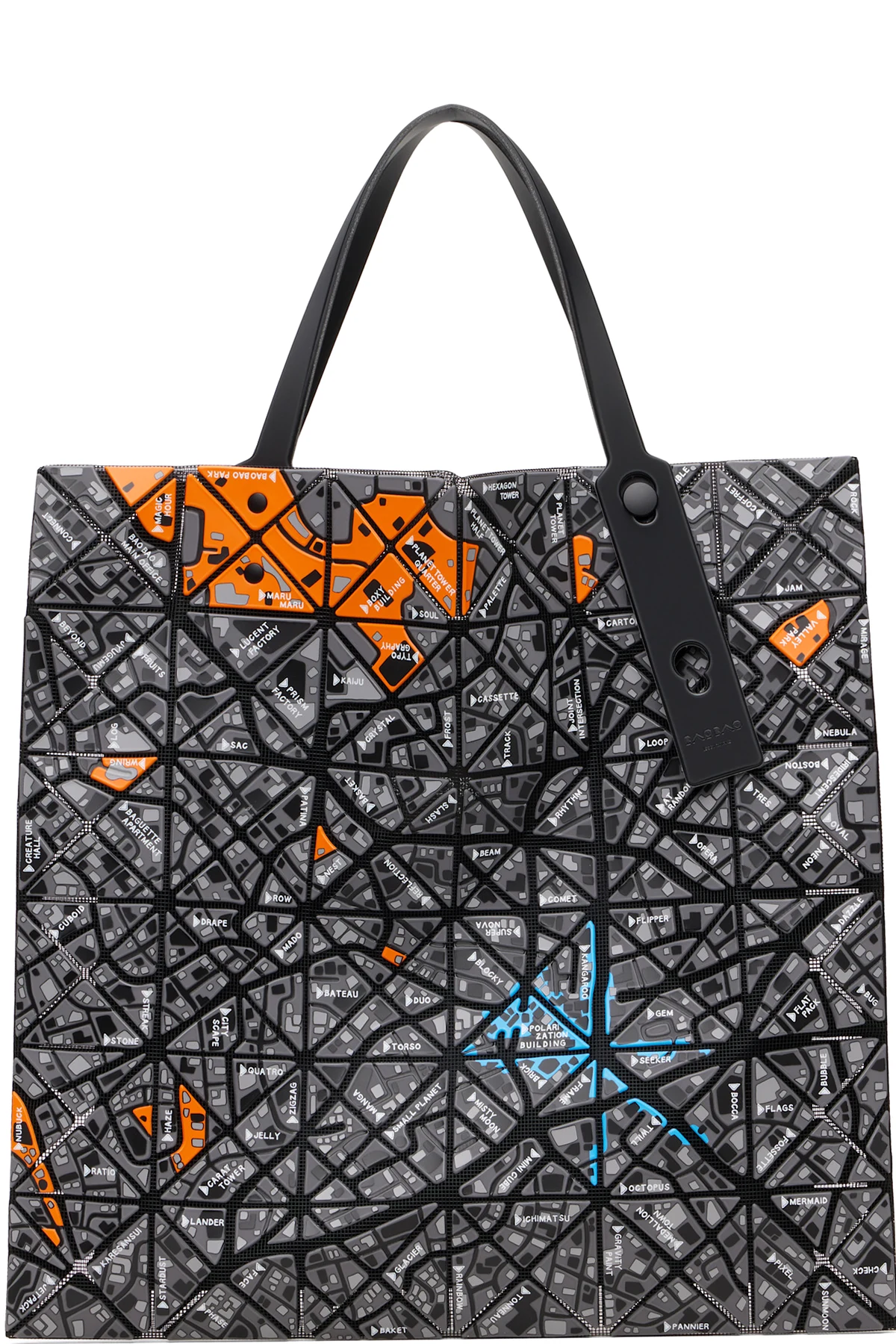 Gray Map Tote