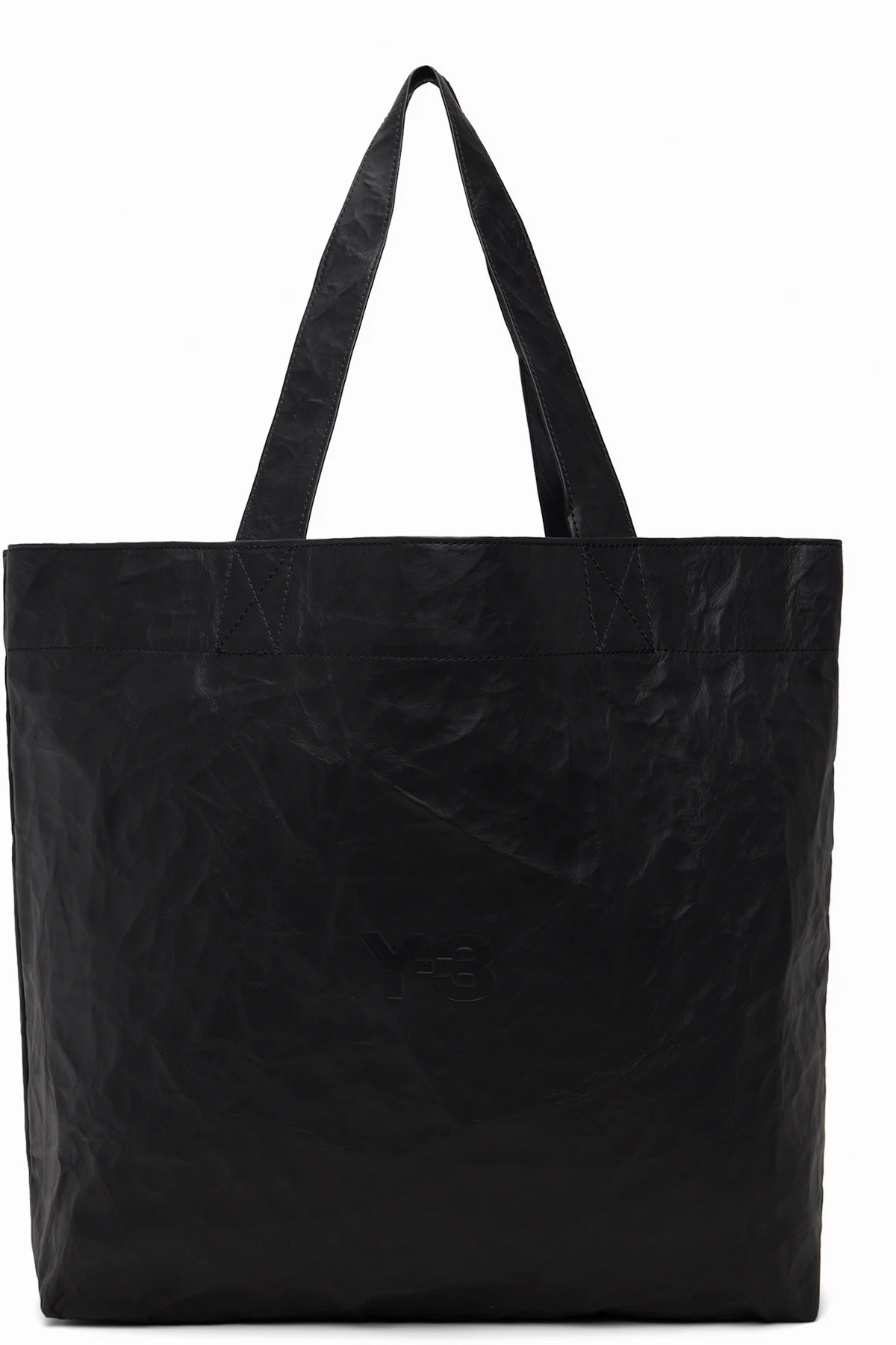 Black 'Y-3' Leather Tote
