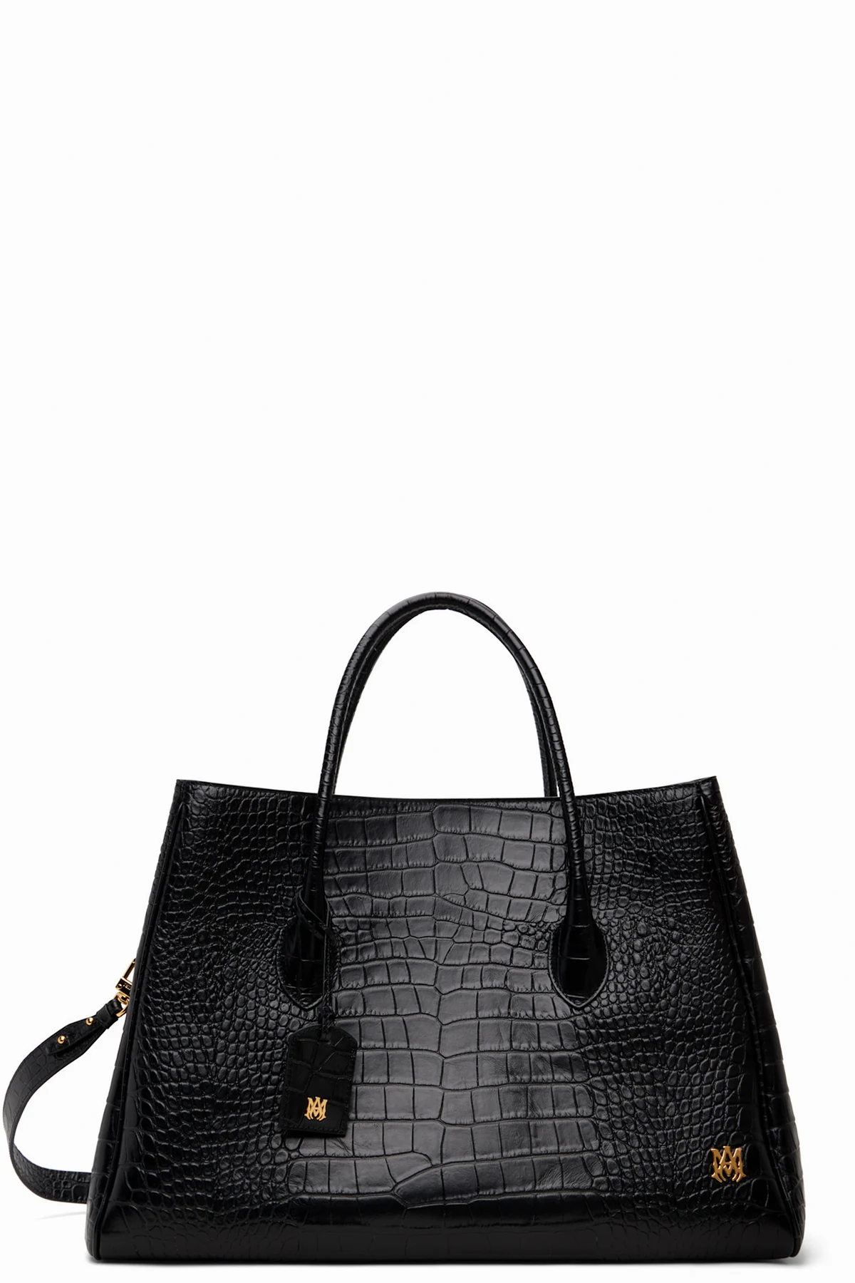 Black Embossed Croc Honey 50 Tote