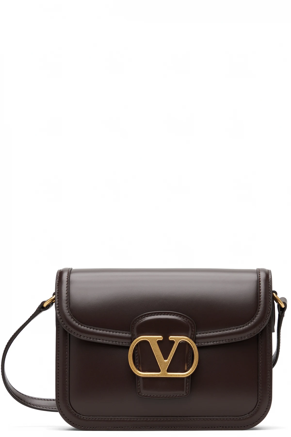 Brown 9to5 Smooth Calfskin Shoulder Bag