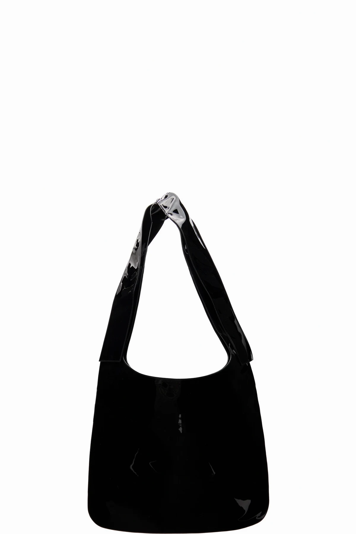 Black Flat Shoulder Bag