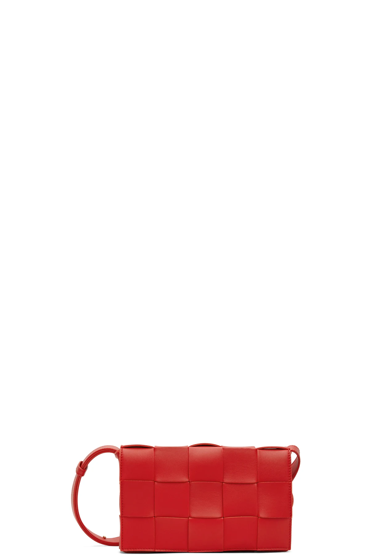 Red Small Intreccio Cassette Bag