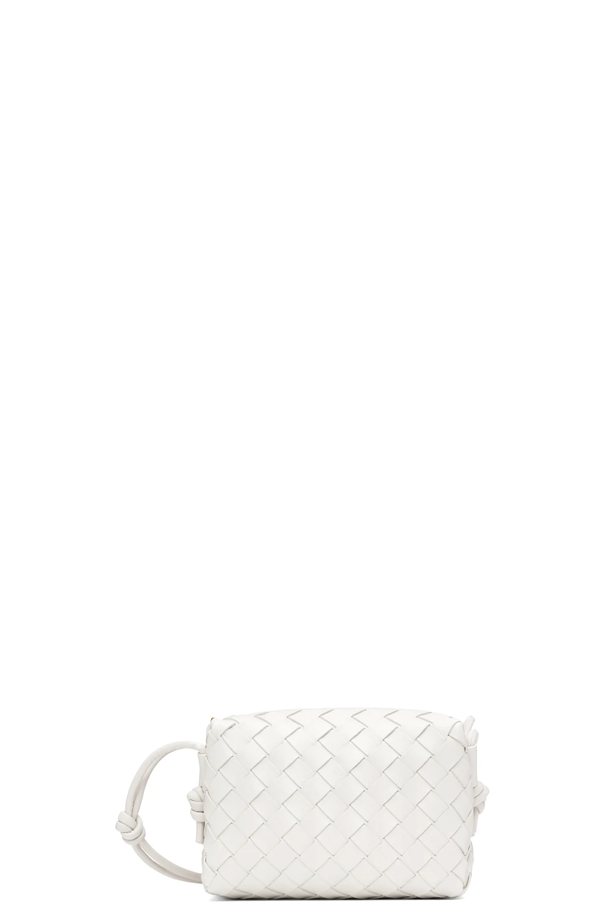 White Mini Loop Shoulder Bag