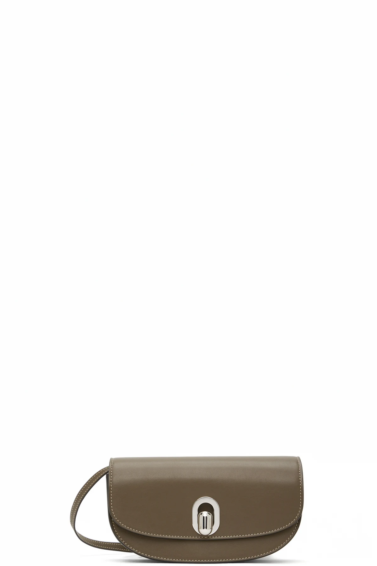 Brown Tondo Crescent Bag
