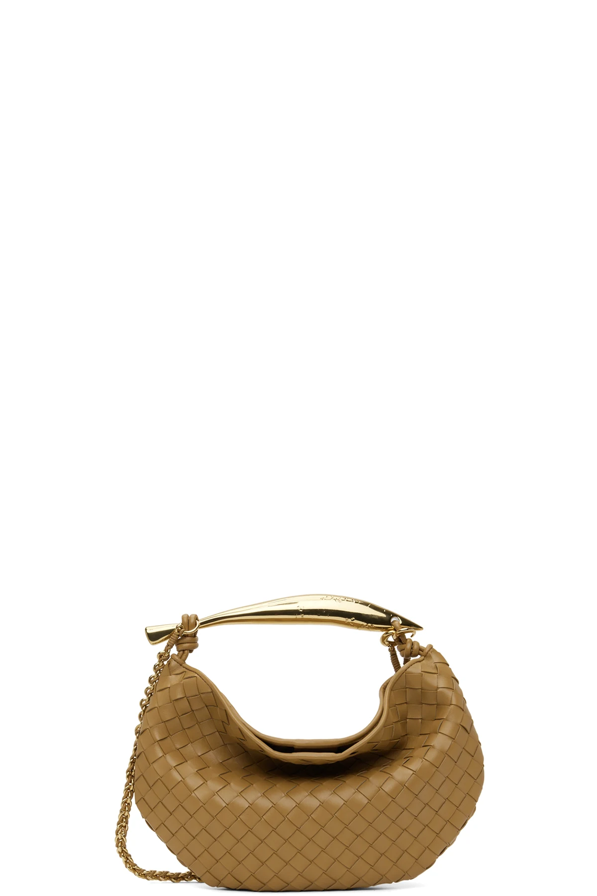Tan Sardine With Chain Bag