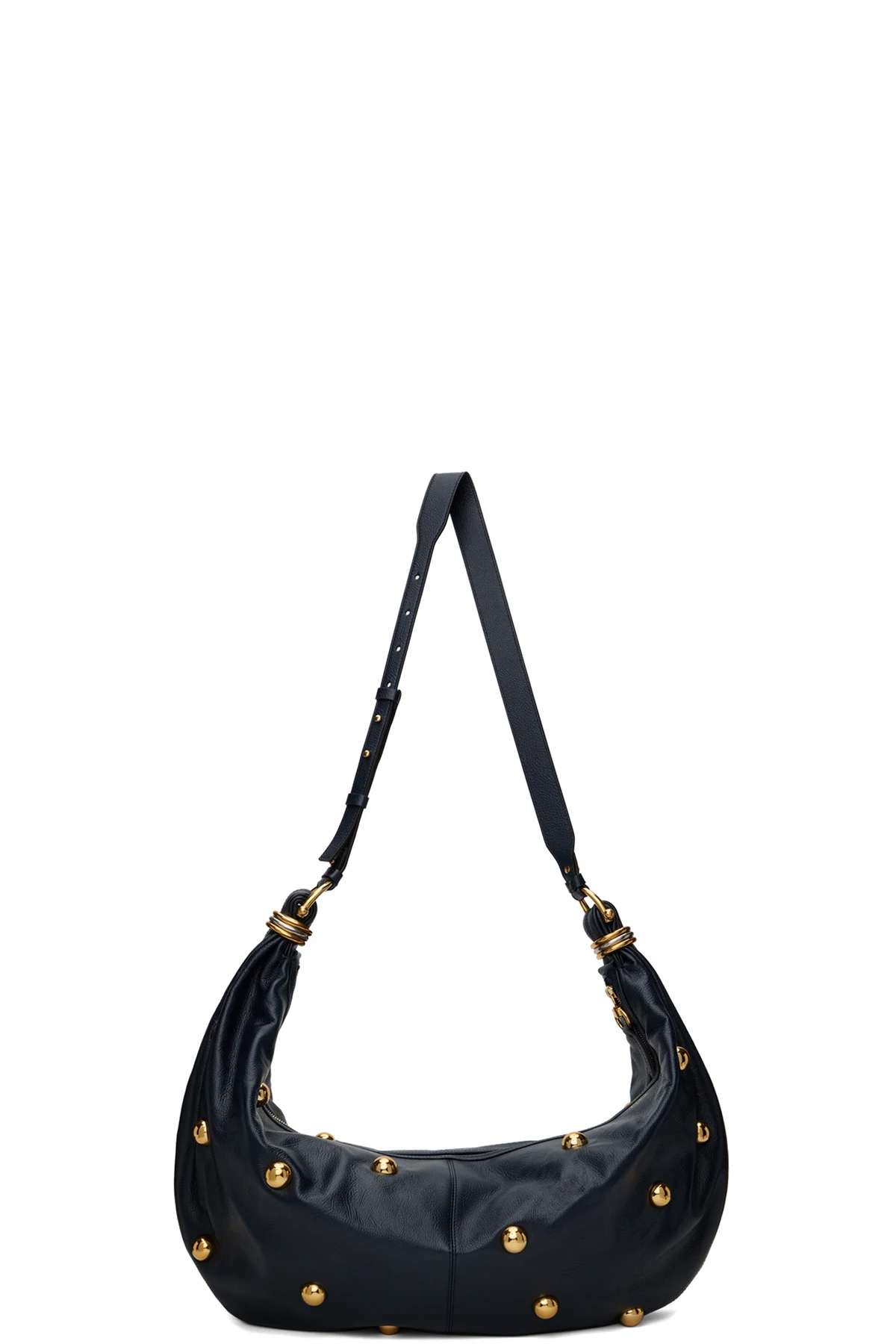 Navy Large Bracelet Stud Bag
