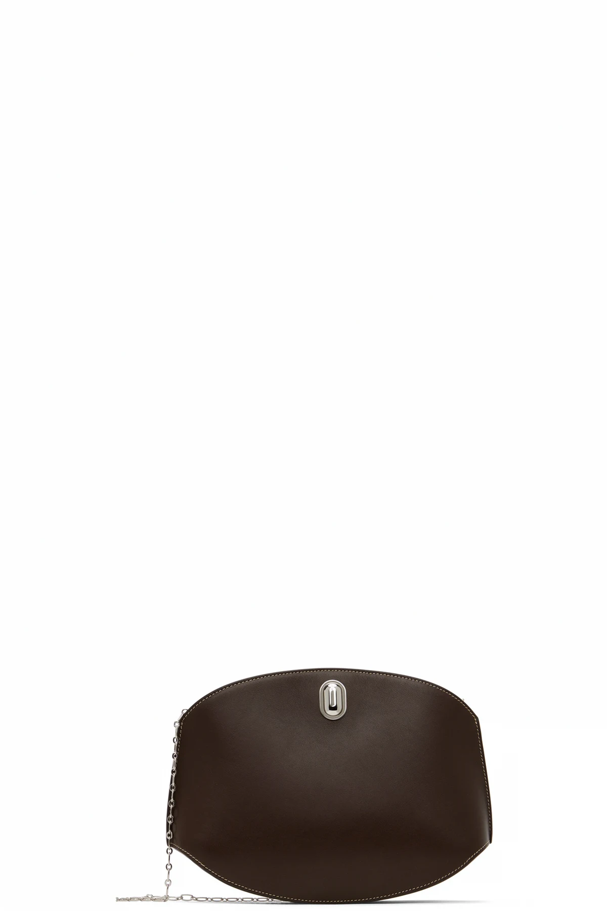 Brown Tondo Chain Crossbody Bag