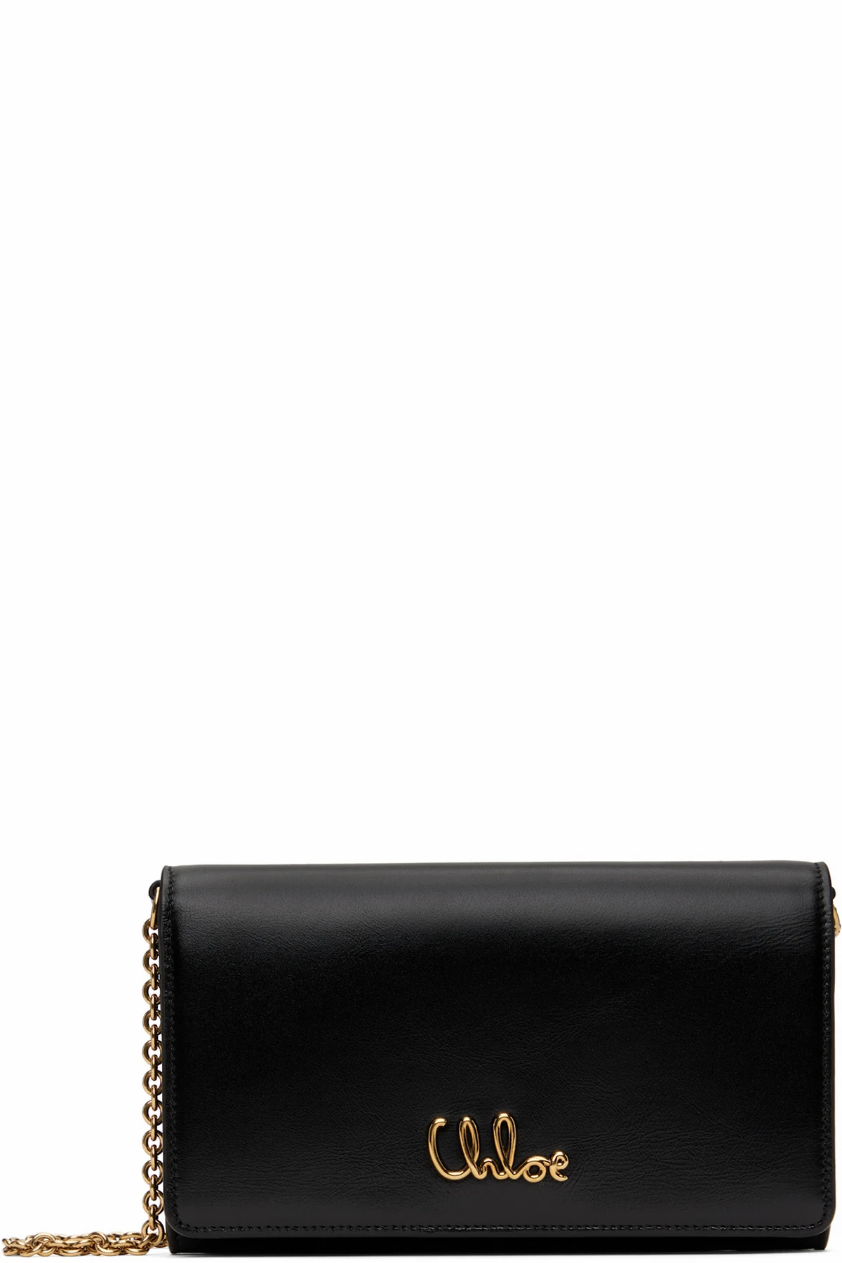 Black 'Chloé Iconic Flap Wallet On Chain' Bag