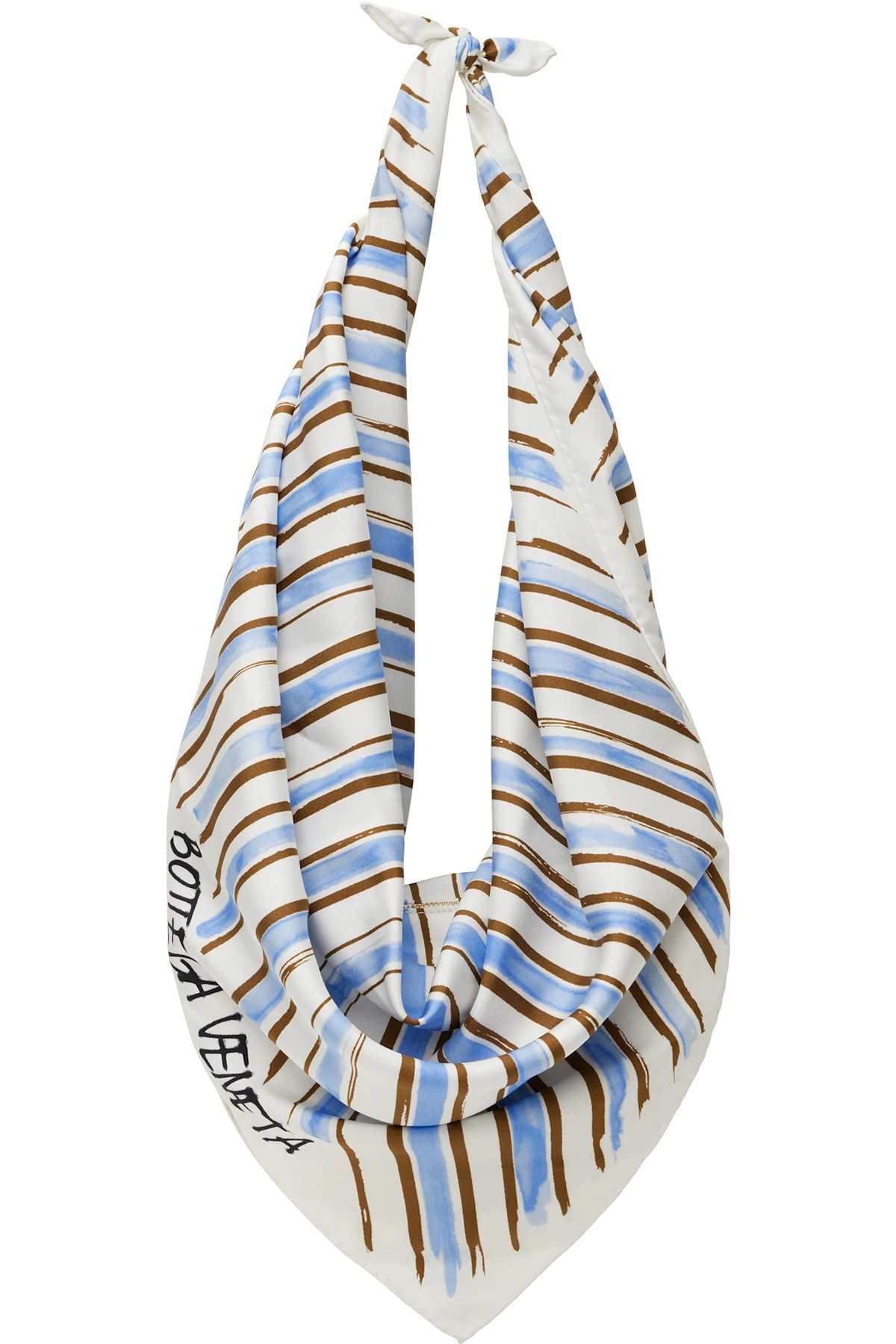 White & Blue Foulard Bag