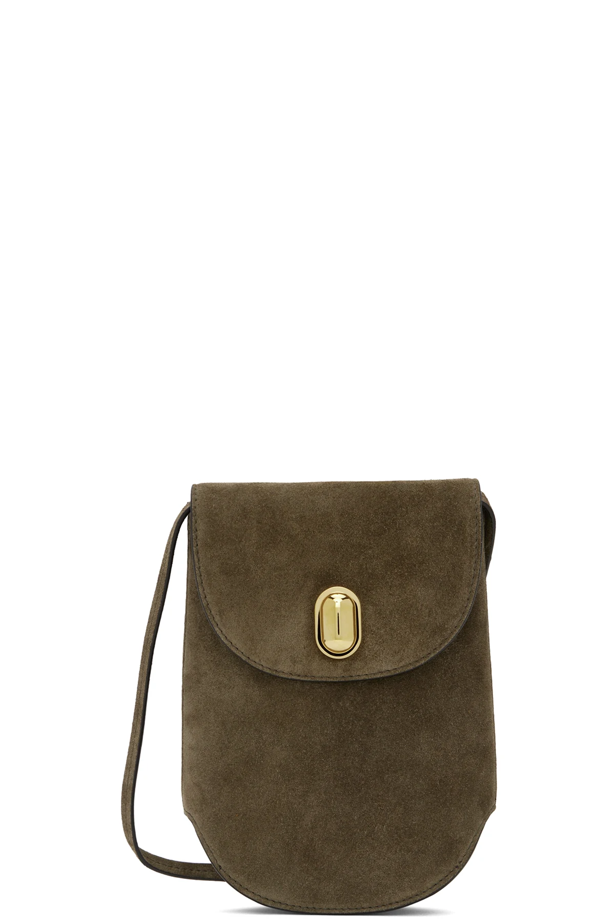 Brown Tondo Pouch Bag