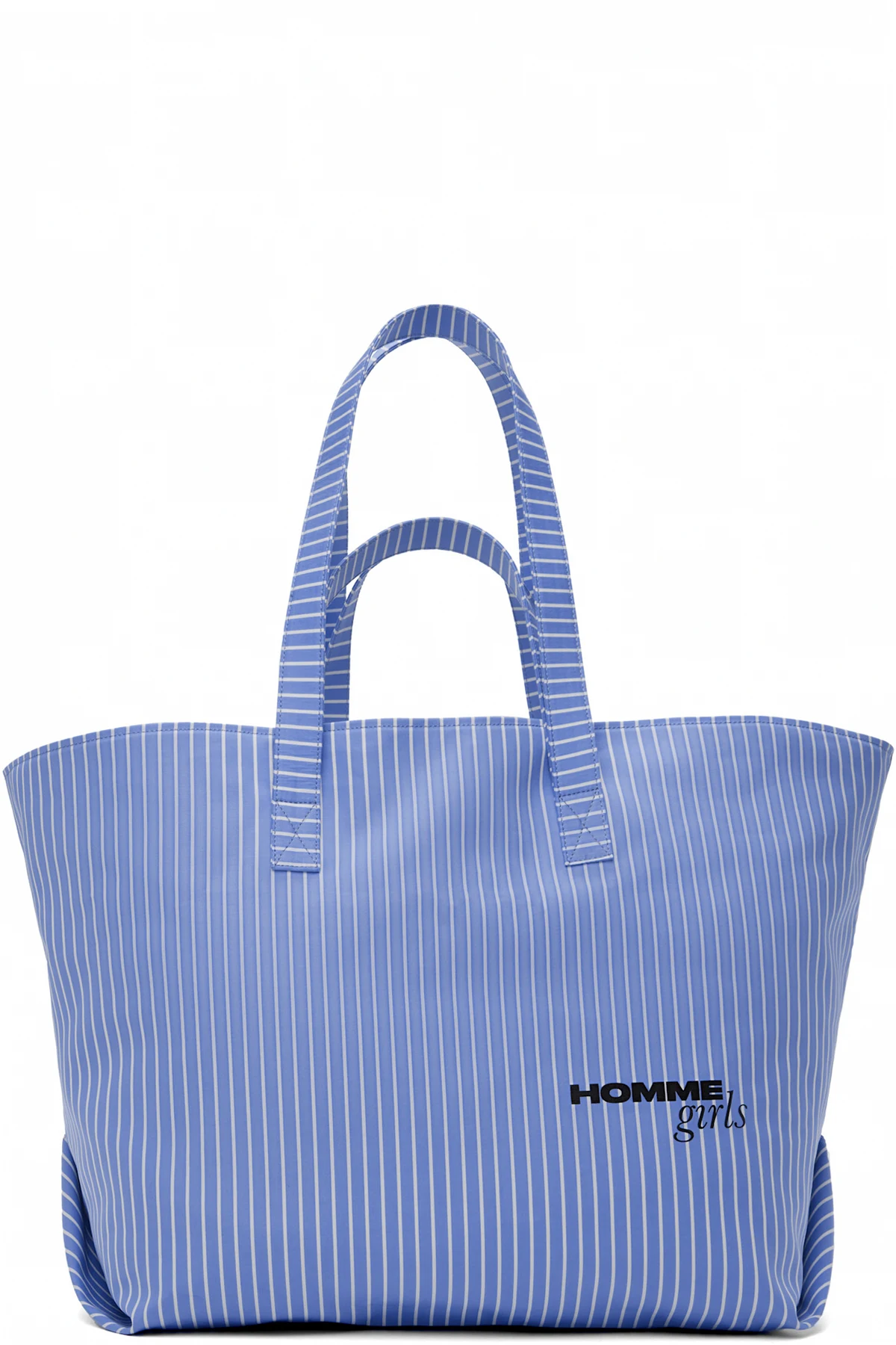 Blue & White Twill Bonded Tote