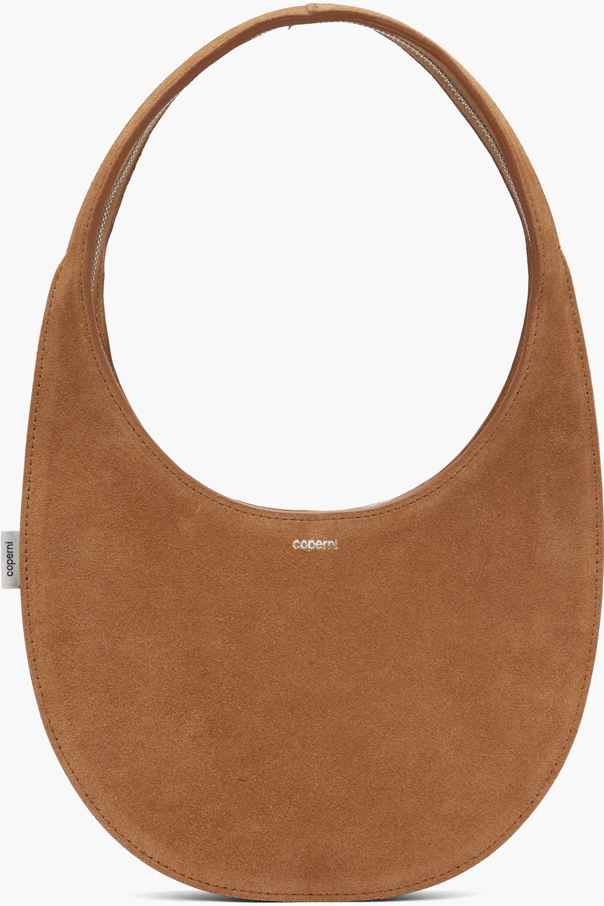 Tan Double Gusset Swipe Bag